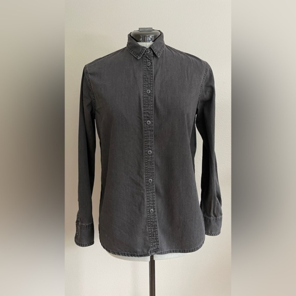 Madewell Denim Oversized Ex-Boyfriend Shirt in Lunar Wash